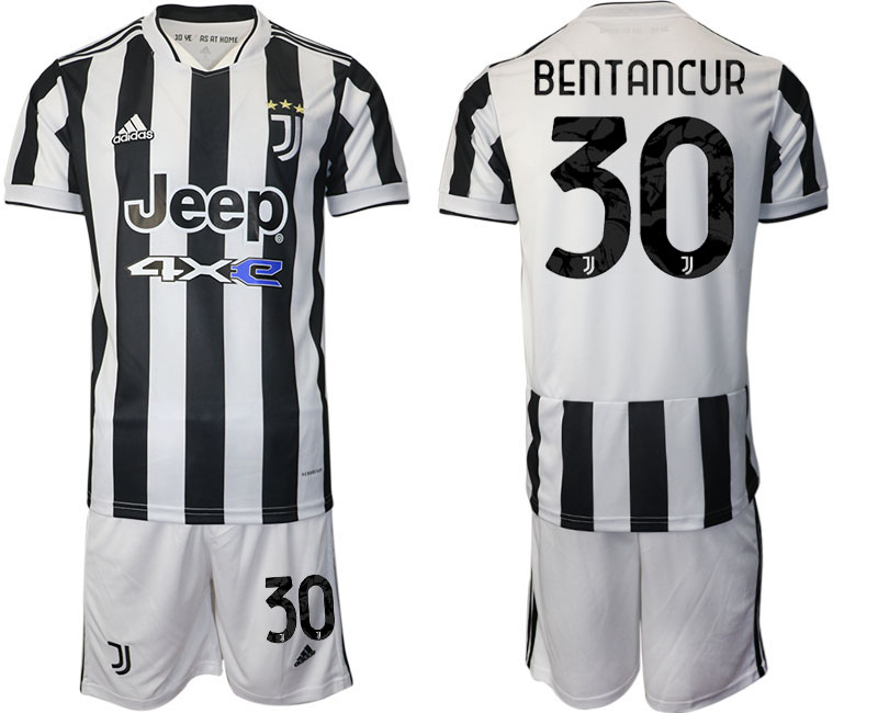Men 2021-2022 Club Juventus home white #30 Adidas Soccer Jerseys